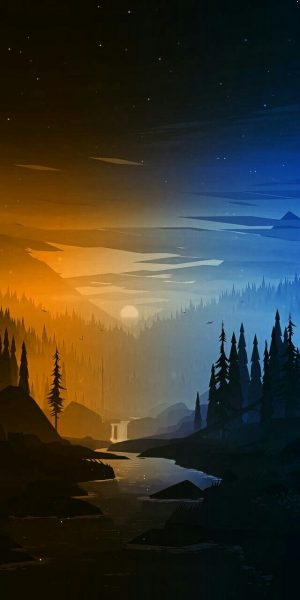 Hình ảnh avatar chill đêm trong rừng
