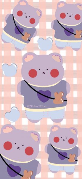 Hình nền caro tím cute nhất