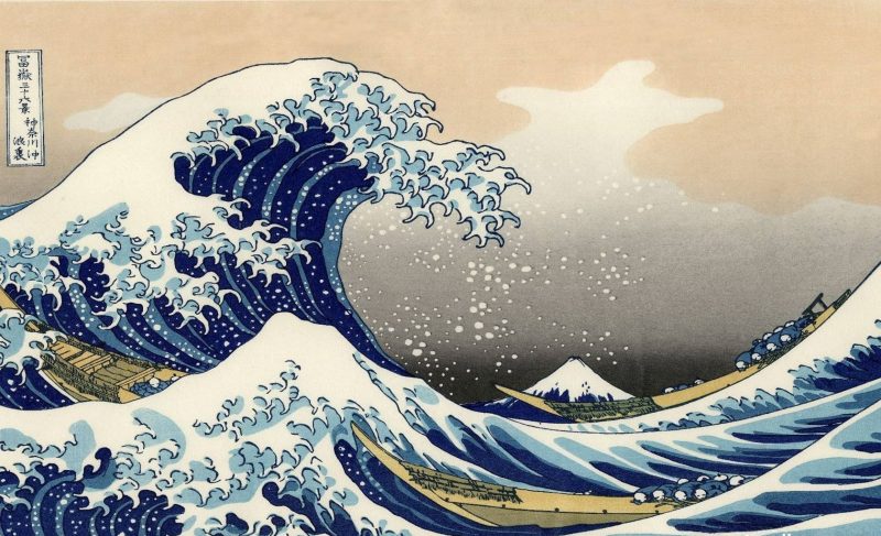 Bức tranh Nhật Bản sóng lớn tuyệt đẹp