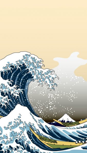 Bức tranh Nhật Bản sóng lớn