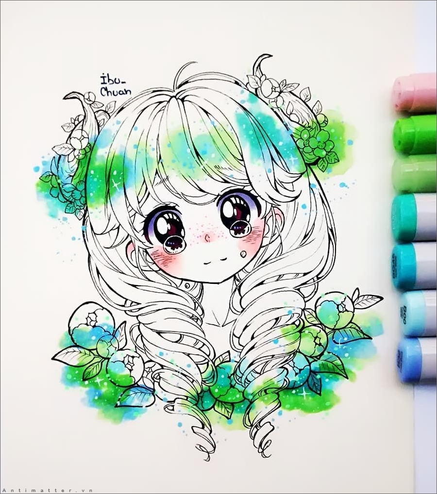Vẽ tranh anime chibi đẹp dễ thương bằng bút chì đơn giản nhất