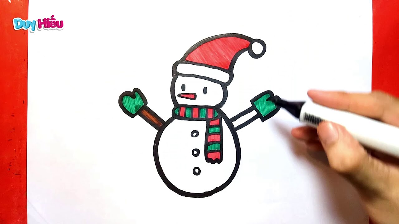 Thử Thách Vẽ Tranh Ngày Lễ Giáng Sinh  Vẽ Cây Thông Người Tuyết Ông Gìa  Noel  KN CHENO Chị Hằng  YouTube