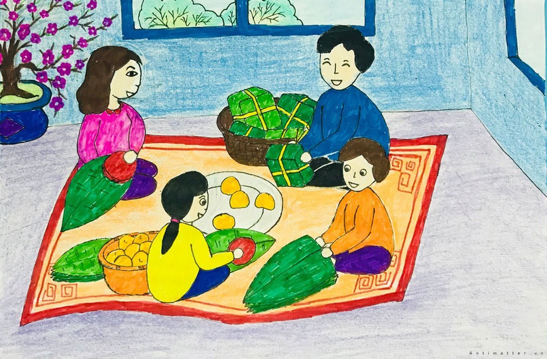 Hướng dẫn Cách vẽ tranh gia đình đơn giản Những mẹo hữu ích