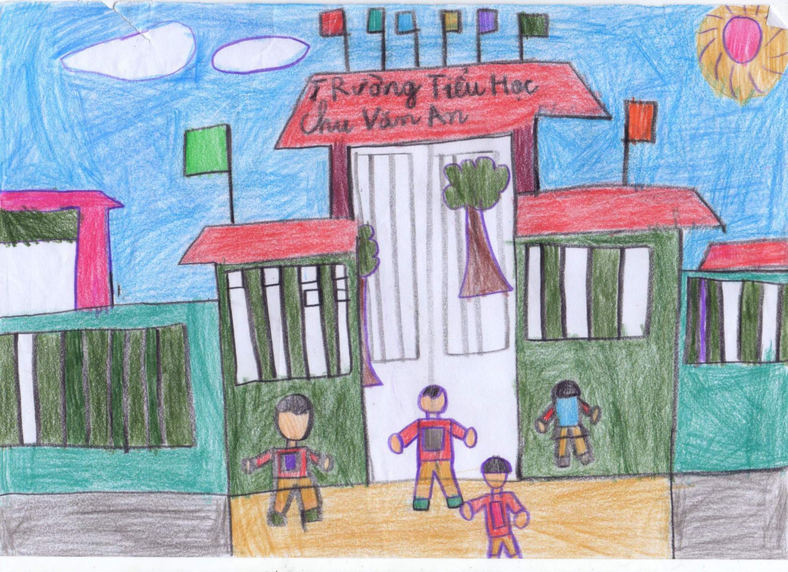 Trường TH Phú Thịnh tham gia cuộc thi vẽ tranh Em vẽ trường học hạnh phúc  với chủ đề Thế giới 