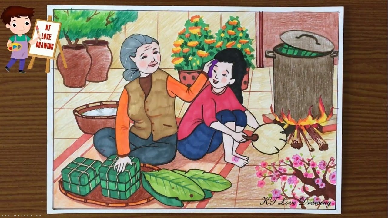 Những bức tranh vẽ về gia đình hạnh phúc đẹp nhất  Trung Cấp Nghề Thương  Mại Du Lịch Thanh Hoá