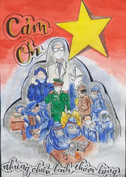 tranh vẽ vững tin Việt Nam đẹp độc đáo của học sinh lớp 7