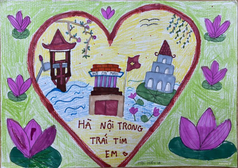 Vẽ tranh em yêu Hà Nội - Hà Nội trong trái tim em