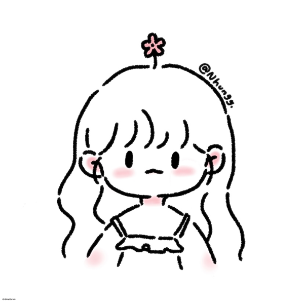 Hình ảnh avatar trắng cute nữ