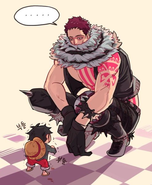 Ảnh Katakuri và Luffy chibi