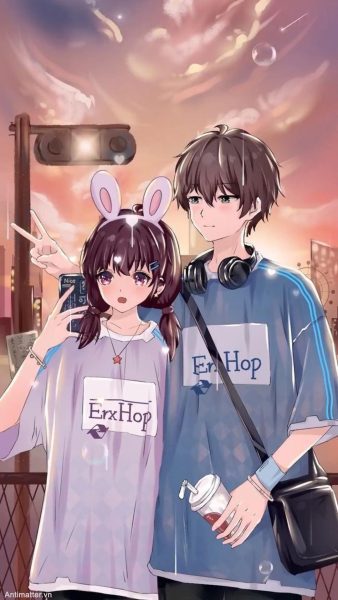 Hình ảnh anime đôi yêu nhau