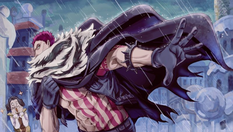 Hình ảnh Katakuri ngầu dưới mưa