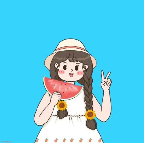 Hình ảnh avatar đôi cho nữ cute