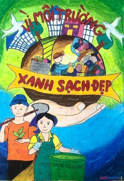 Tranh vẽ bảo vệ môi trường xanh sạch đẹp ấn tượng nhất