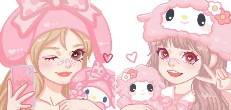 ảnh avatar đôi bff đẹp nhẹ nhàng