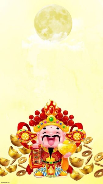 Hình nền may mắn màu vàng